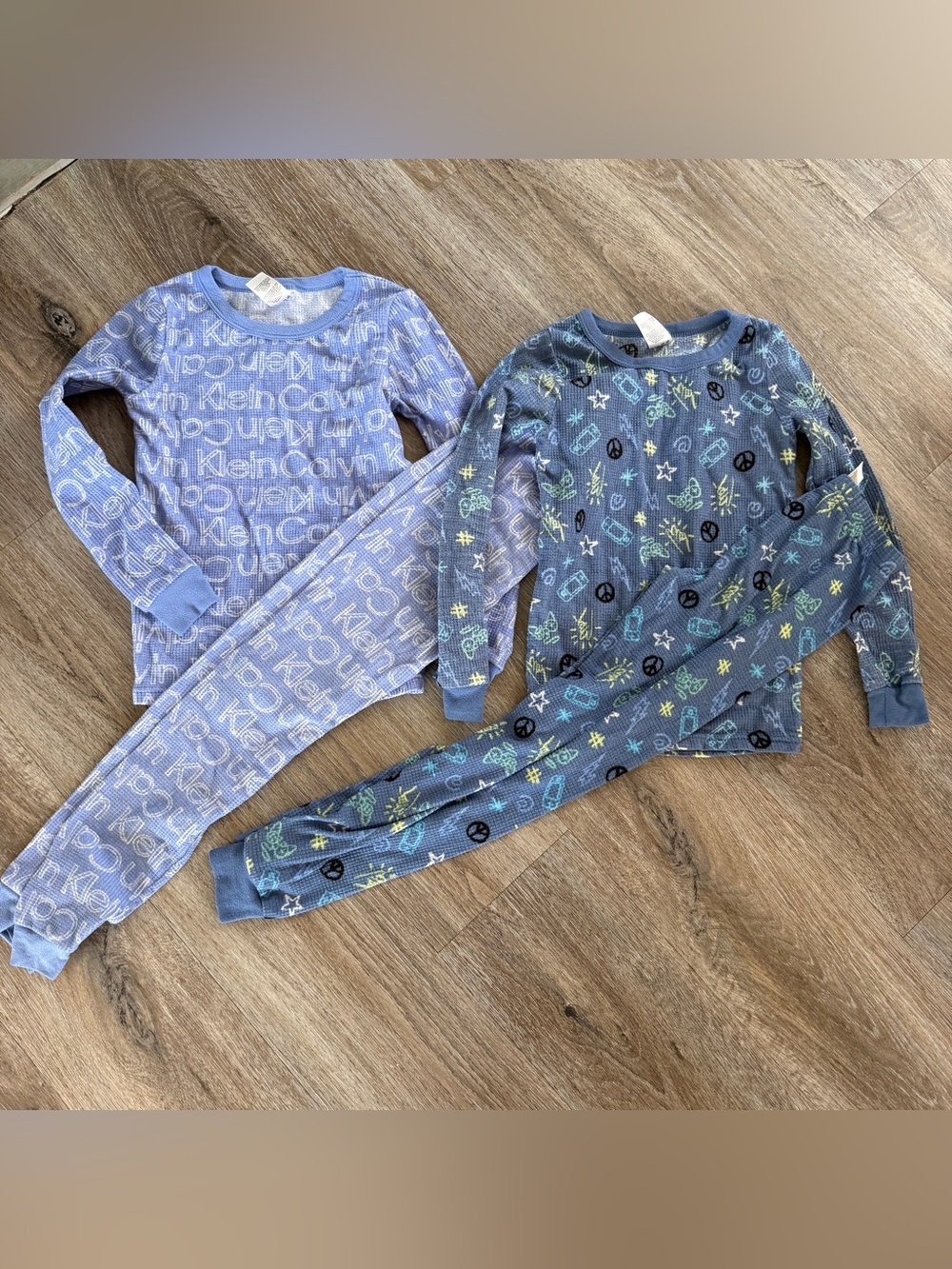 Calvin Klein Kids' Blue Patterned Pajama Set - 2-Pack